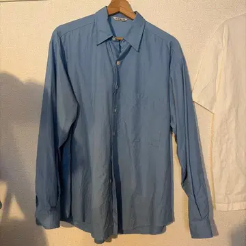 AURALEE WASHED FINX TWILL BIG SHIRT