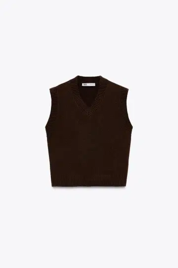 자라 무인 니트 베스트