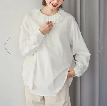 모듬 옷깃 레이어드 블라우스