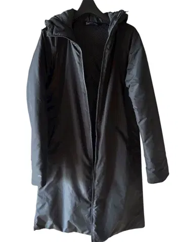 롱 다운 자켓 블랙