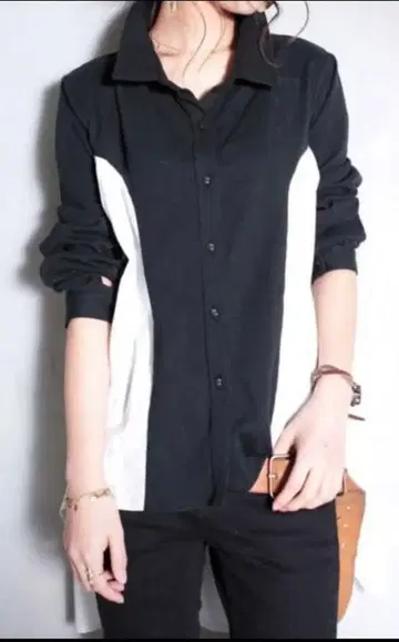 antique*안티카 이소재 절개 셔츠 블라우스 긴팔