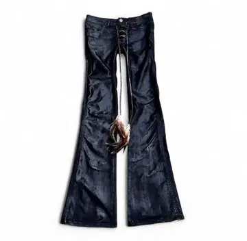 부츠컷 데님 벨보텀 코팅