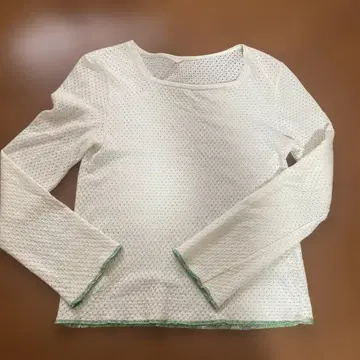 6(ROKU) MESH SQUARE NECK PULLOVER/티셔츠