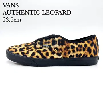 [컨디션 최상] VANS 오센틱 레오파드 블랙 표범 무늬 23.5