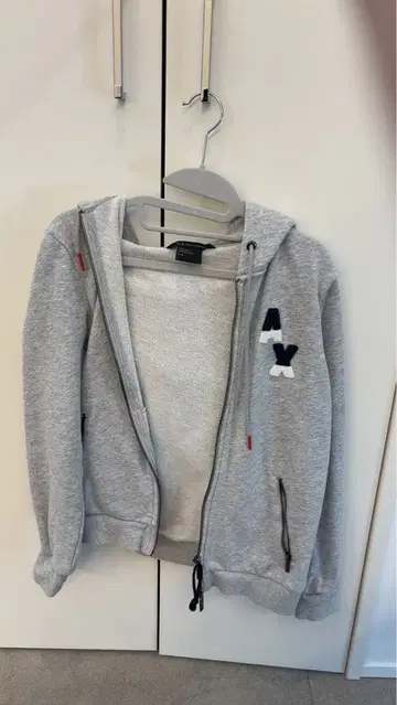 AX 그레이 후드 맨투맨 c