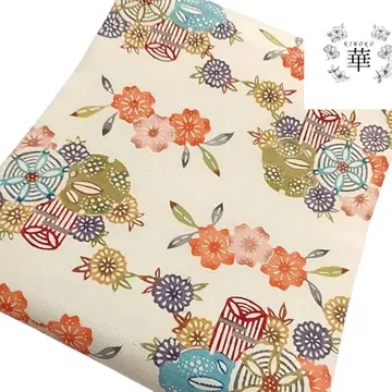 1280 화 나고야 오비 형염 꽃 실 감개 베이지