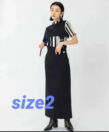 유나이티드 도쿄 세퍼레이트 타이트 오버롤 스커트 사이즈 2