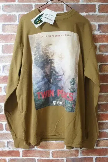 MANASTASH TWIN PEAKS 콜라보 롱 슬리브 T셔츠 L 사이즈