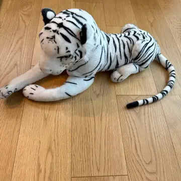 화이트 타이거 봉제 인형