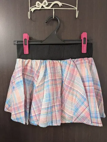 TRALALA 체크 무늬 치마바지 사이즈 0 미사용 새상품