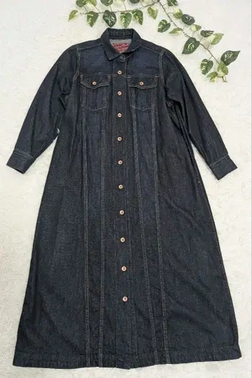 새상품급 써니클라우드 데님 자켓 원피스 데님 원피스 긴팔 M