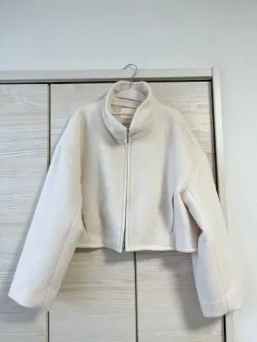 Chico 샤기 W 지퍼 숏 블루종