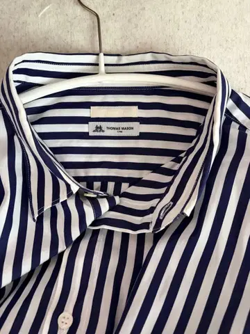 EDIFICE THOMAS MASON 스트라이프 셔츠 네이비/화이트