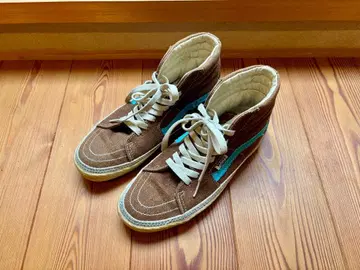 Vans 브라운/블루 sk8-hi 하이컷 스니커즈