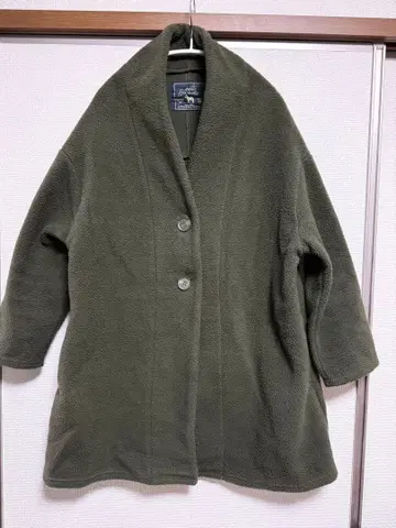 여성용 드롭 숄더 코트 아우터 플리스