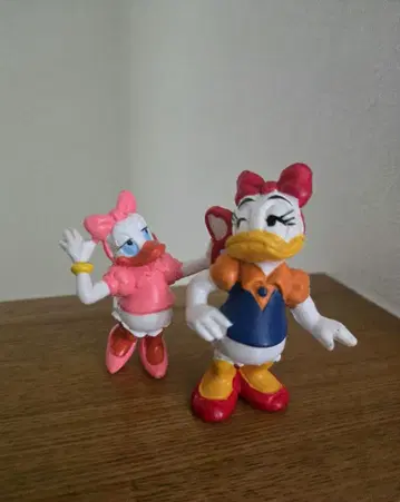 레어 디즈니 홍콩제 데이지 덕 브리 PVC 피규어 2점 아메토이