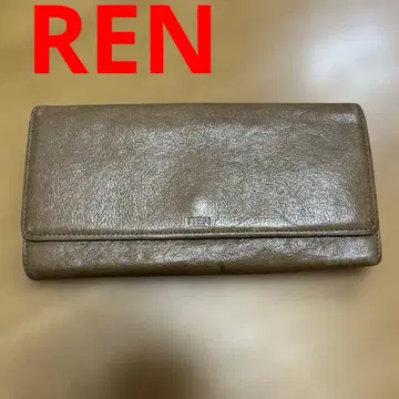 일본제 REN 렌 가죽 장지갑 남녀 초레어 가죽 통가죽 심플
