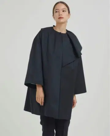 yori 트윌 사이드 플레어 코트 38 택 포함 미사용 새상품