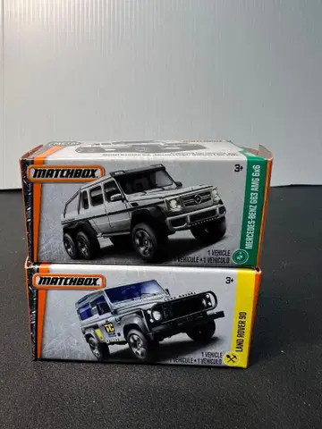 미니카 세트 2대 메르세데스 벤츠 G클래스 & 랜드로버