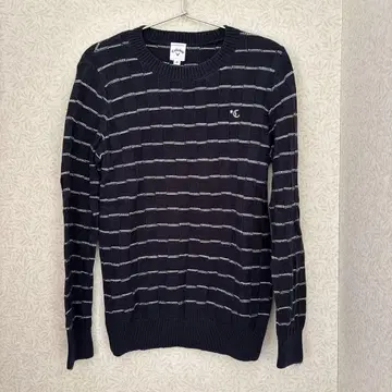 [Callaway] 여성용 네이비 스트라이프 스웨터 M