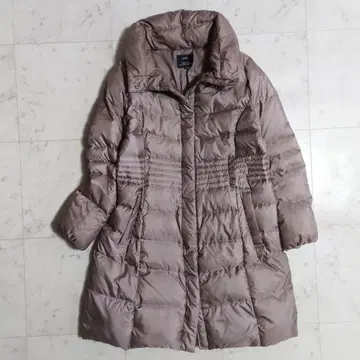 새상품급 23구 사이즈 48 5L 허리 마크 다운 코트 모카 브라운