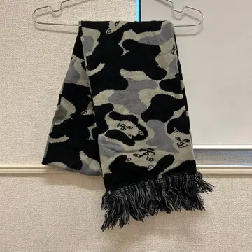 [ 새상품 ] RIPNDIP 립 머플러 블랙 그레이 카모플라쥬