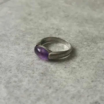 빈티지 실버 925 자수정 반지 15호 Elisa Marki