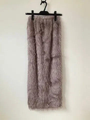 연보라색 프린지 내로우 스커트