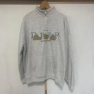 The sauna (사우나) 하프 지퍼 맨투맨 XL