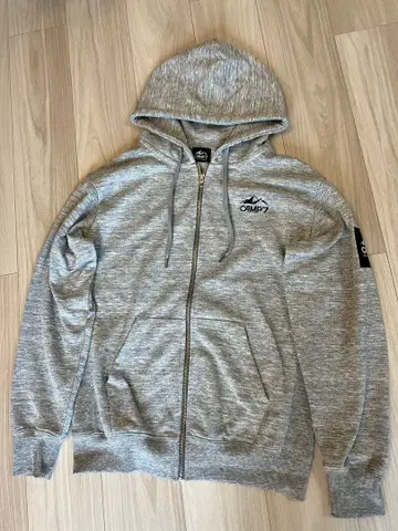 [ 완판템 ] CAMP7 수분 흡수 속건성 지퍼 후드티 그레이