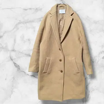 1563 아쿠아걸 울 혼방 체스터 코트 베이지 고급 포멀