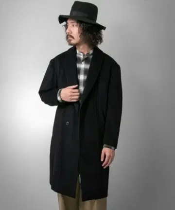 정가 40700엔 어반 리서치 비버 숄 롱 코트 M