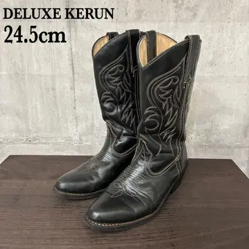 여성용 웨스턴 부츠 24.5cm 자수