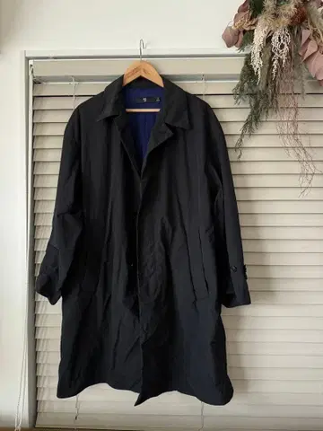 UNIQLO+J 오버사이즈 스텐카라 코트 블랙 S