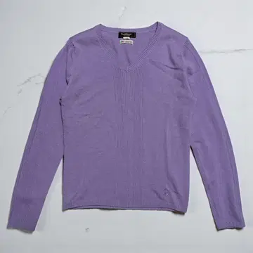 폴 스튜어트 라벤더 V넥 니트 L 사이즈 모 100%