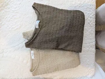 [미사용 새상품] tal.by yumi 상의 2색 세트