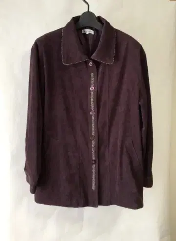 미세스 자켓 (주)인뎁 L 새상품급 팥색