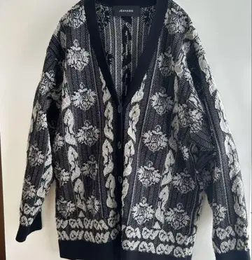 JEANASIS 꽃무늬 스트라이프 가디건