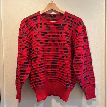 구제 의류 Bell house 빨간색 니트