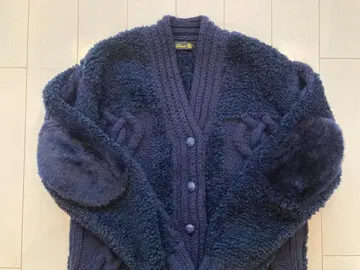 Drawer 무스탕 패치 케이블 짜임 가디건