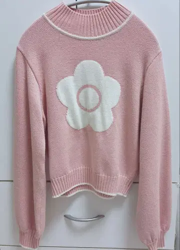 LILY BROWN x MARY QUANT 자카드 니트 핑크