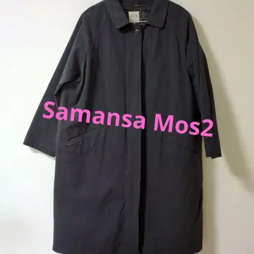 Samansa Mos2 다크 그레이 롱 코트