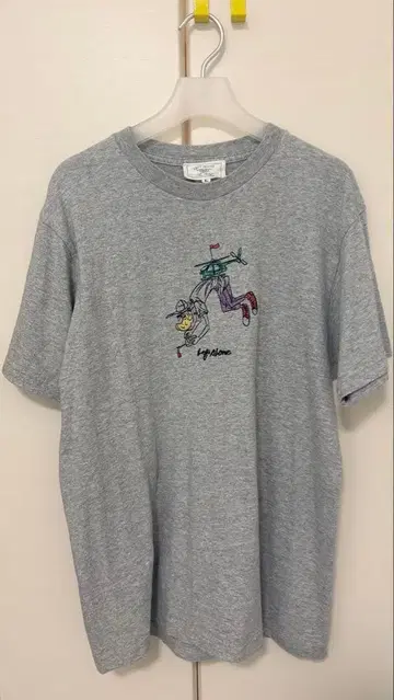 LEFT ALONE 그레이 T셔츠 L 사이즈