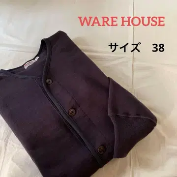 WARE HOUSE 웨어하우스 맨투맨 가디건 퍼플네이비 38