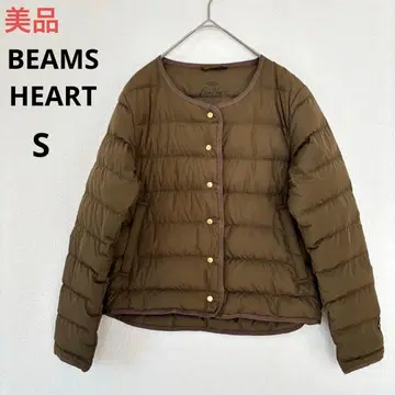 새상품급 빔즈 이너다운 노카라 카키 최근 모델 S 경량