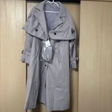 롱 코트 화이트 라벤더 GRL one way