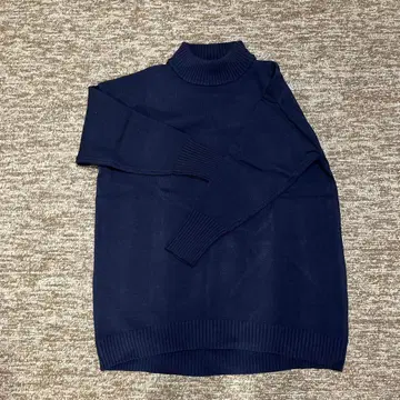 studio CLIP 네이비 롱 기장 니트 긴팔