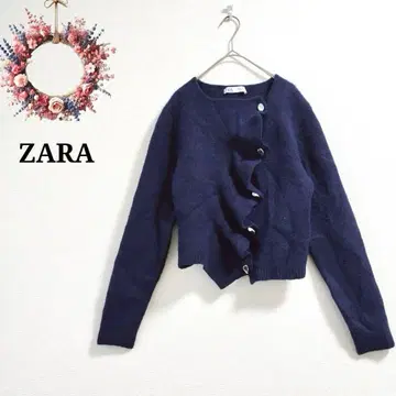새상품급 자라 ZARA 니트 랩 가디건 변형 크롭 단장 M