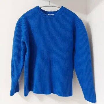 RHC 리브 니트 스웨터 파랑