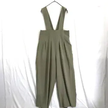 CLANE : 하이웨스트 서스펜더 팬츠